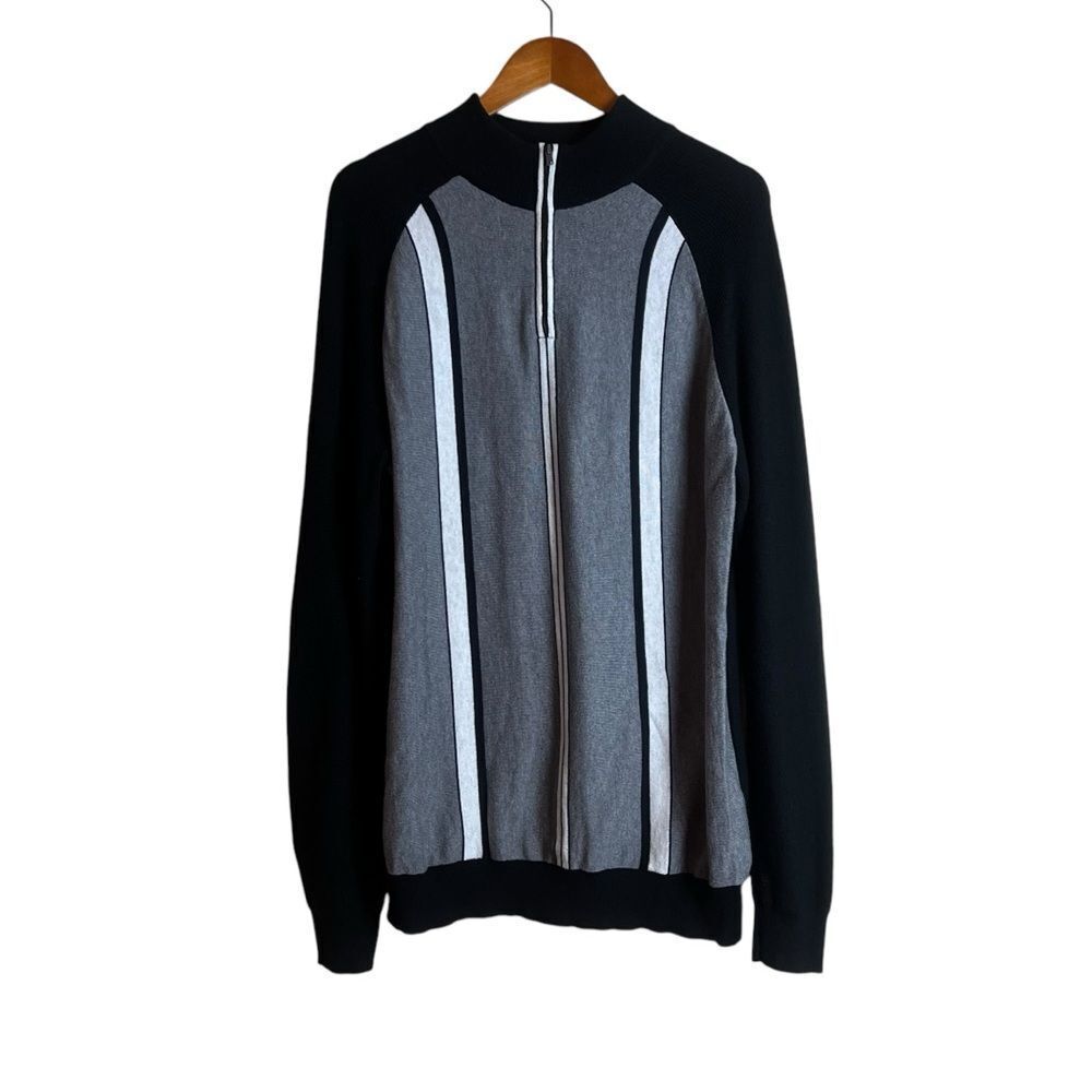 RW&CO men’s 1/4 zip striped sweater. Size XL